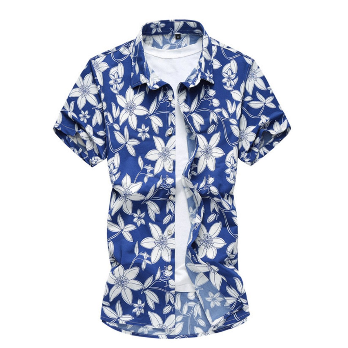 Mens Short Sleeve Floral Shirt